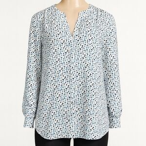 NYDJ Pintuck Button-Down Blouse – Piper Dots